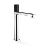 Linkware Gabe High Rise Mixer - Chrome w/ Matte Black Handle